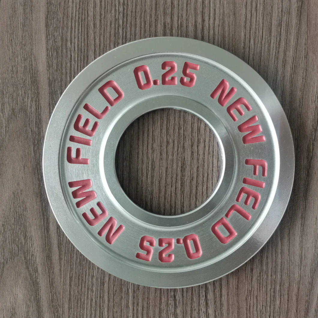 OEM Custom Logo Powerlifting Debossed Logo Hard Chromed 0.25-25kg +-10g Metal Barbell Plate Set for Home Gym