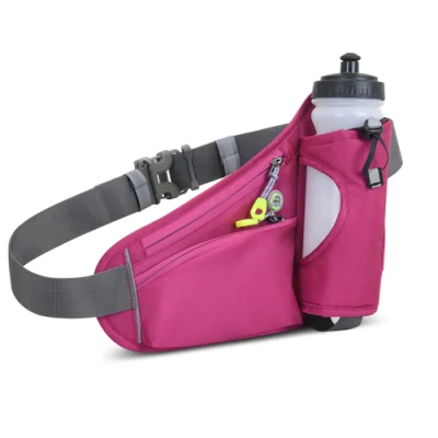 Logo personnalisé course taille sacs porte-bouteille d'eau Camping en plein air randonnée Fitness hommes femmes vélo cyclisme ceinture sport Fanny Packs sac de voyage