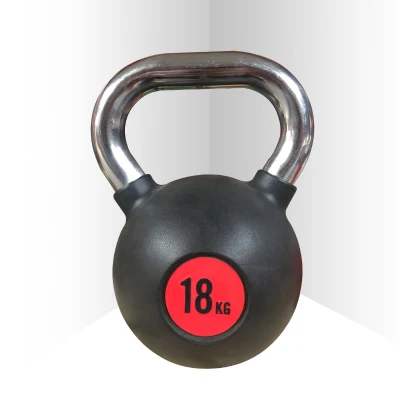 Équipement d'exercice de gymnastique en gros Kettlebell de compétition en caoutchouc définit la cloche de bouilloire de remise en forme de musculation