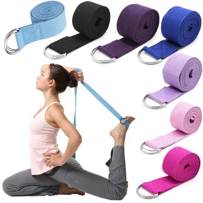 Commerce de gros Fitness Stretching Équipement de formation Non-Toxic Daisy Chain Yoga Sangles Ceinture de yoga avec boucles