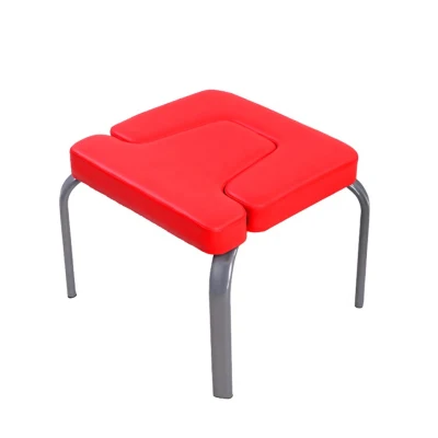 Tabouret de yoga multifonctionnel en métal rembourré PU